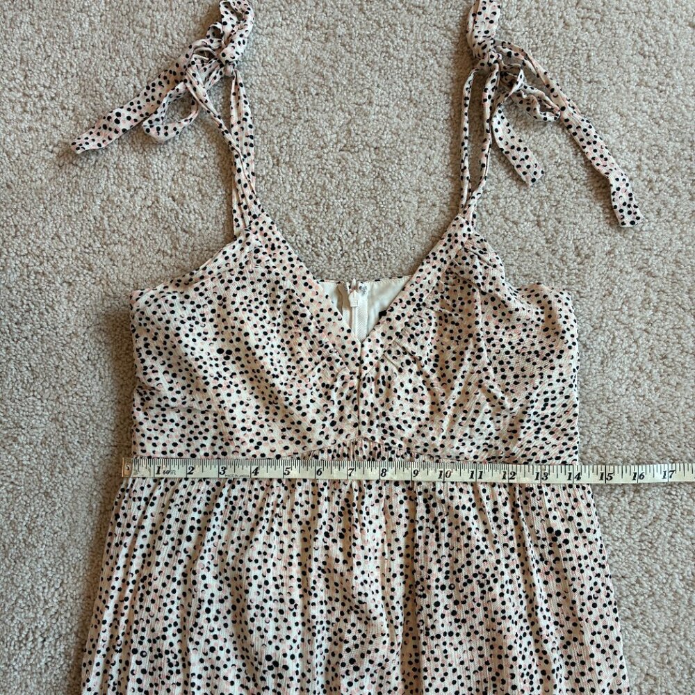 Express Cream/Black/Pink Adjustable Straps Maxi Summer Dress - Picture 11 of 15